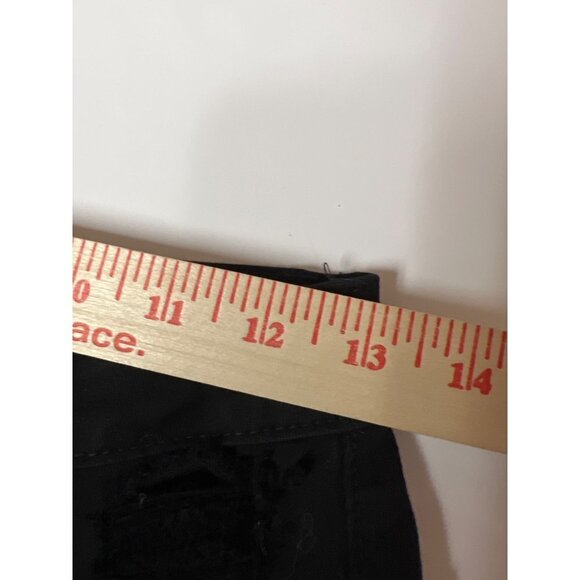 NEW! Fashion Nova Black Bell Bottom Distressed Jeans Women's Size 11 - Picture 5 of 11